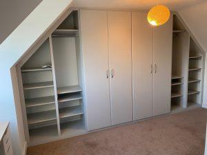 Angled Fitted Wardrobe Stage 1